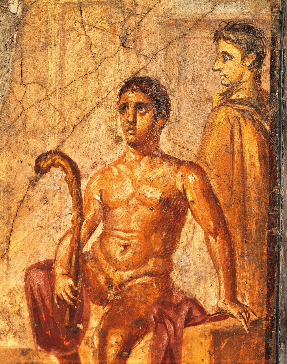 Fresko, das Selene und Endymion darstellt, aus dem Haus des Jahrhunderts, Pompeji, Kampanien, Italien von Roman Roman