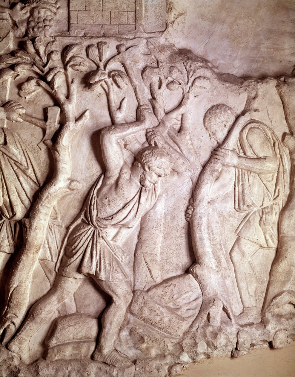 Römische Kunst: Räumungsszene, Flachrelief, Römisches Antiquitätenmuseum, Rom von Roman Roman