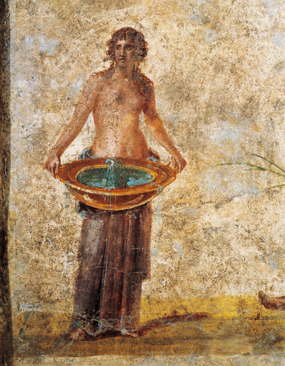 Römische Zivilisation - Frau mit einem Wassereimer, aus Pompeji von Roman Roman