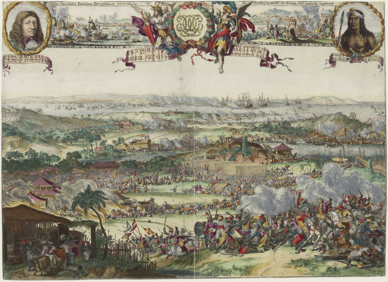Die Einnahme von Macassar durch Speelman von 1666 bis 1669 von Romeyn de Hooghe