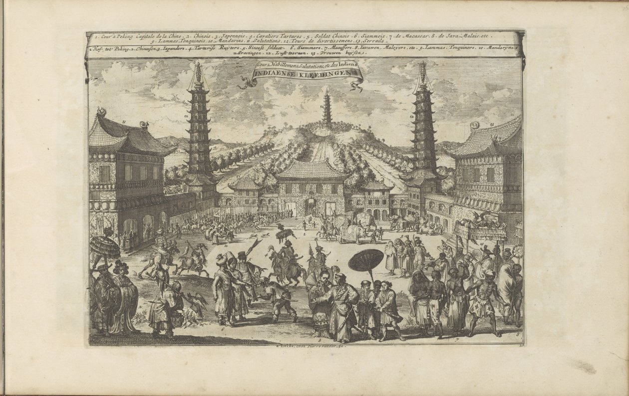 Hof in Peking von Romeyn de Hooghe