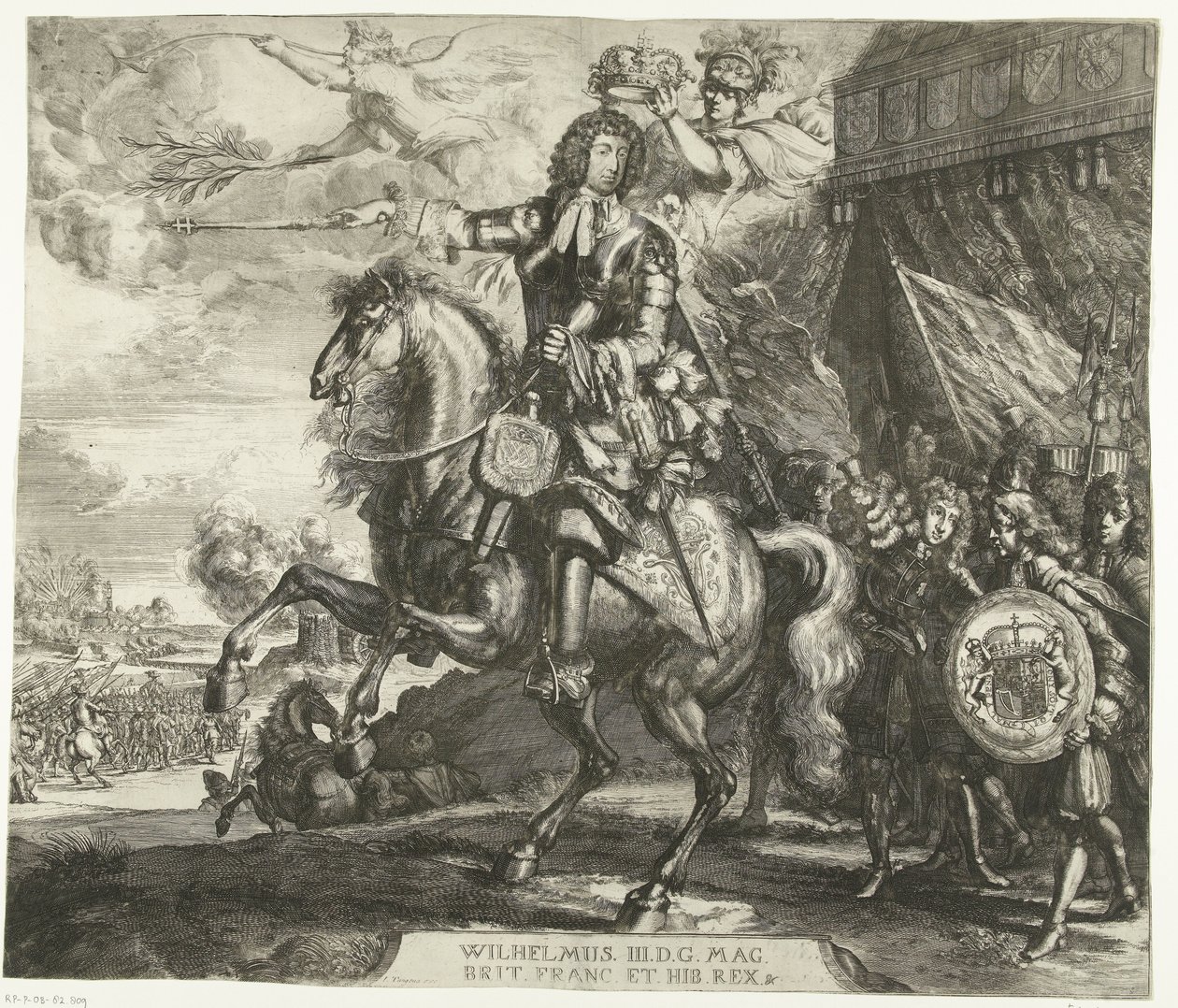 Reiterporträt von Wilhelm III., Prinz von Oranien von Romeyn de Hooghe
