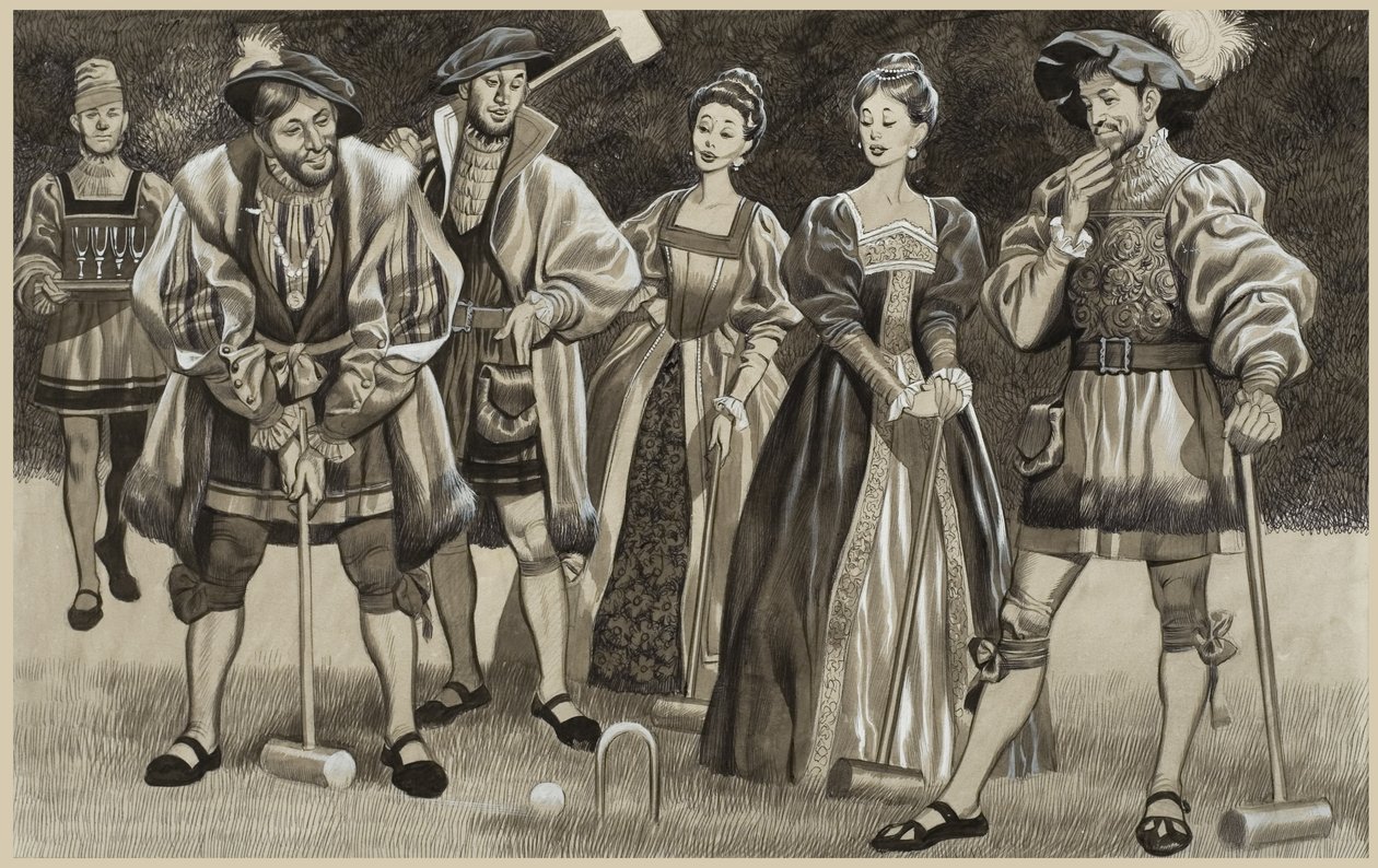 Franz I. (1494-1547) spielt Krocket von Ron Embleton