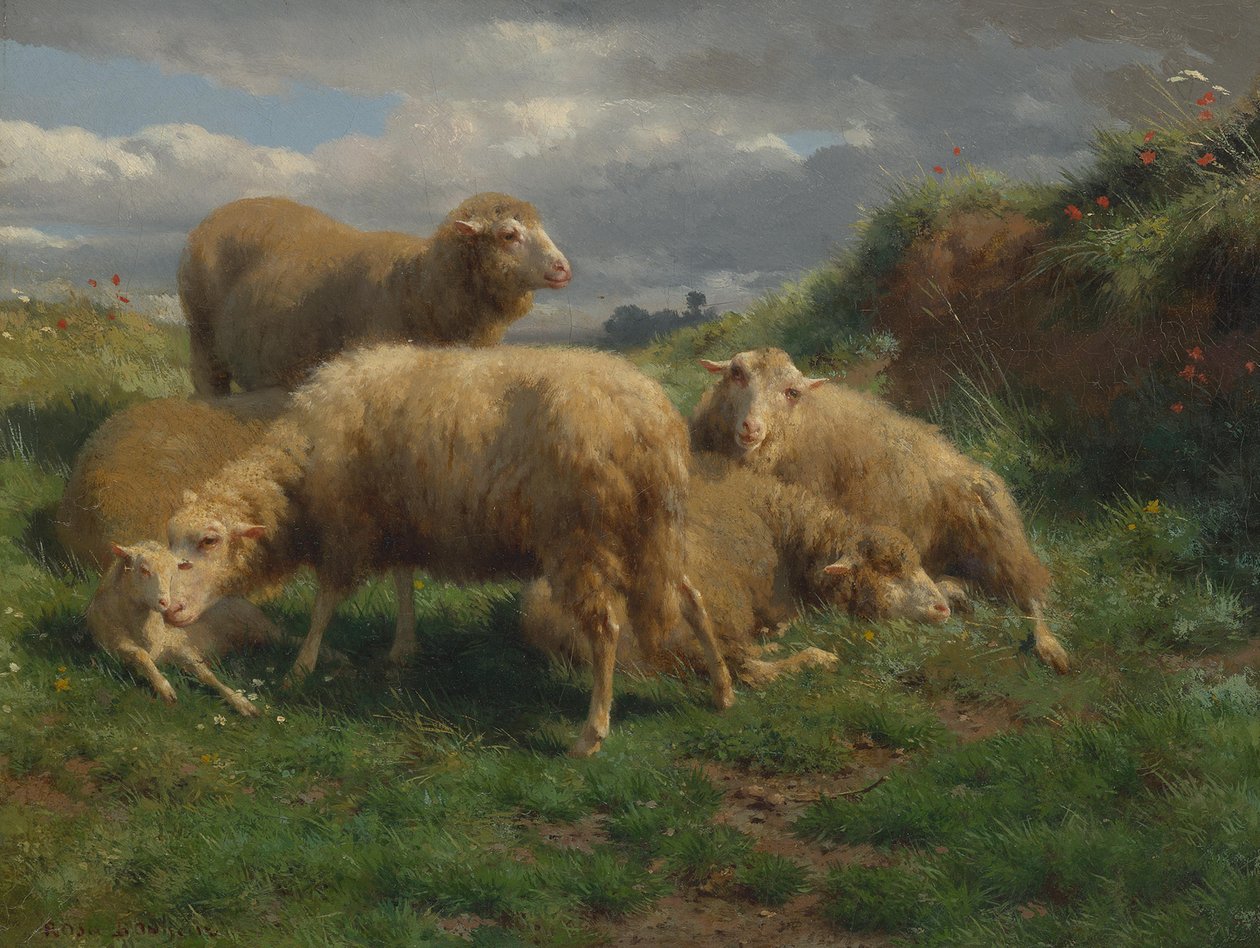 Eine Landschaft mit Schafen von Rosa Bonheur
