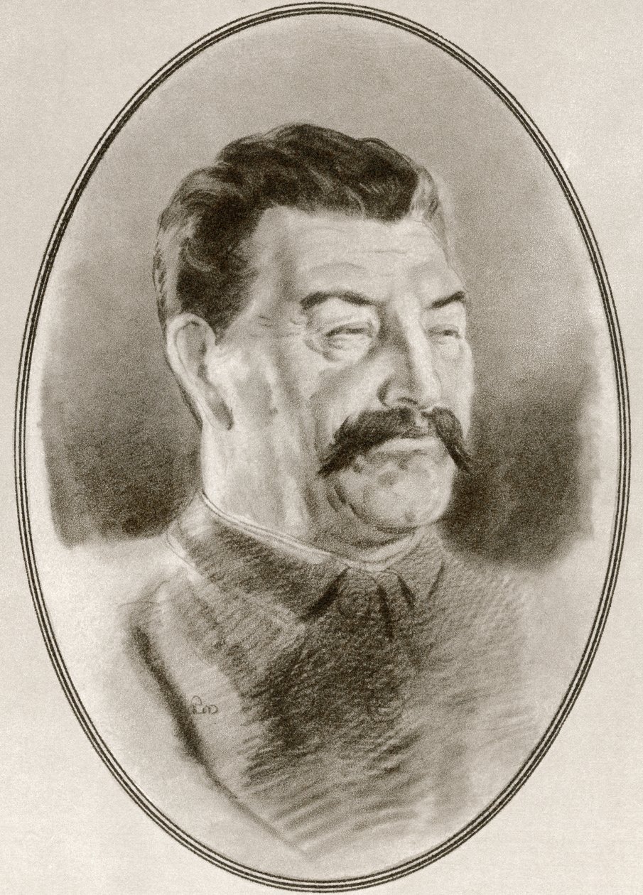 Joseph W. Stalin, aus Living Biographies of Famous Rulers von Ross Gordon