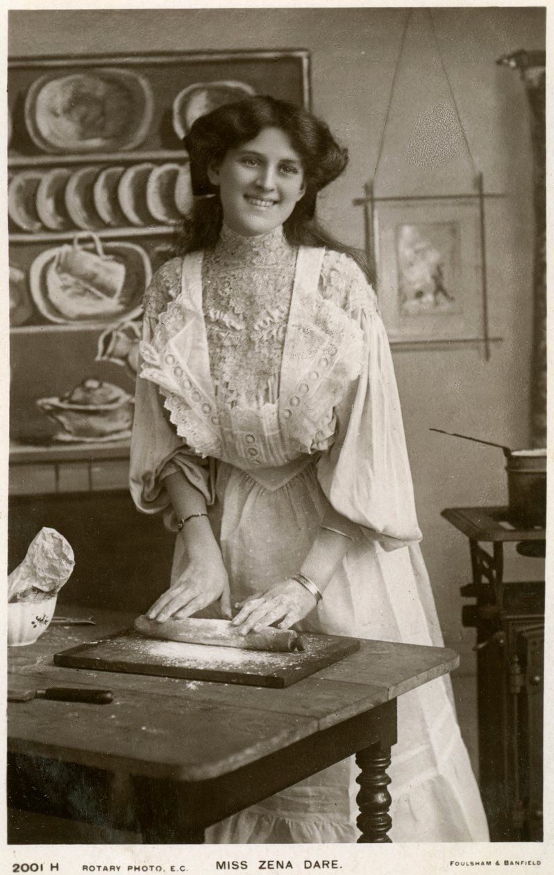 Zena Dare, britische Schauspielerin, um 1900er Jahre von Rotary Photo