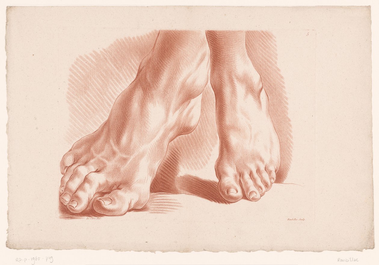 Zwei Füße von Louis François Roubillac