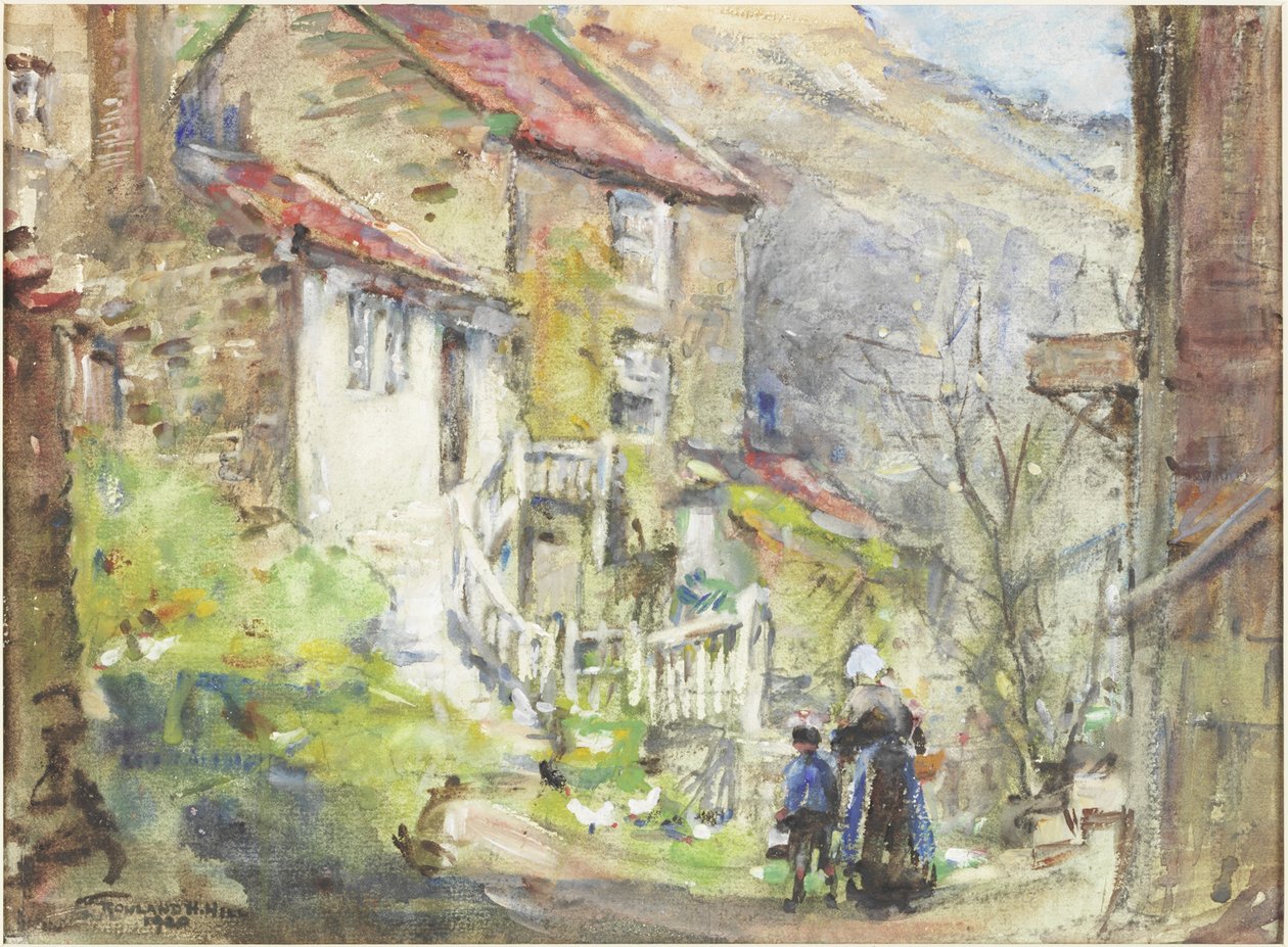 Ein Cottage in Runswick von Rowland Henry Hill