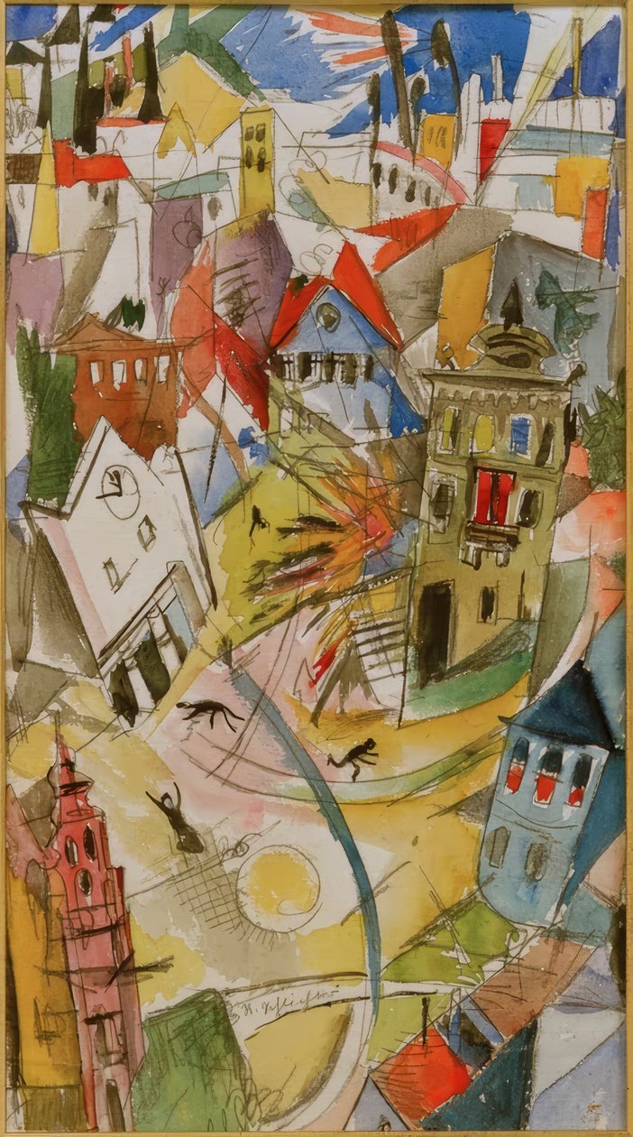 Die Explosion von Rudolf Schlichter