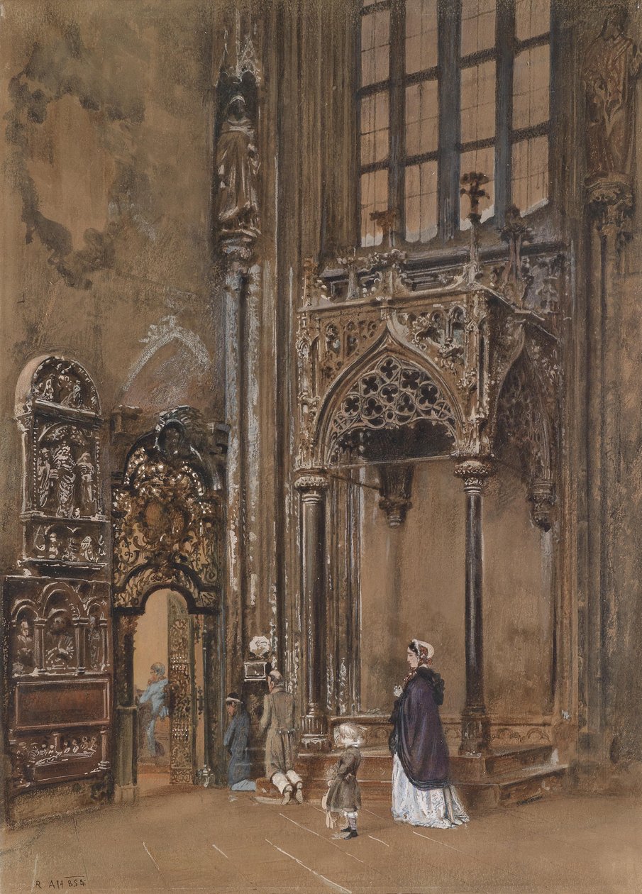 Im Inneren von St. Stephan in Wien von Rudolf von Alt
