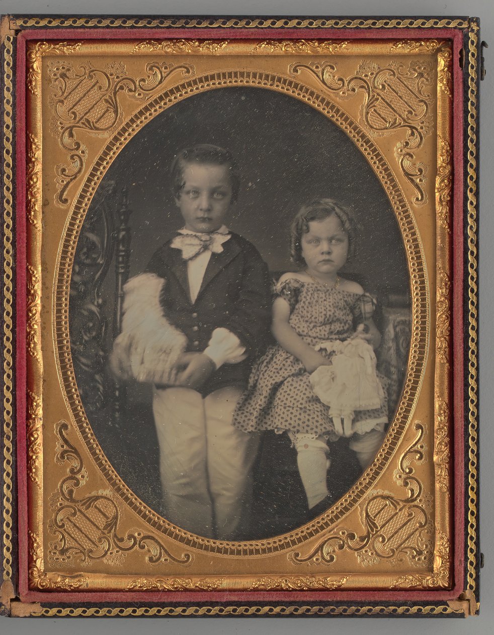 Porträt eines Jungen und Mädchens, 1855 von Rufus Anson