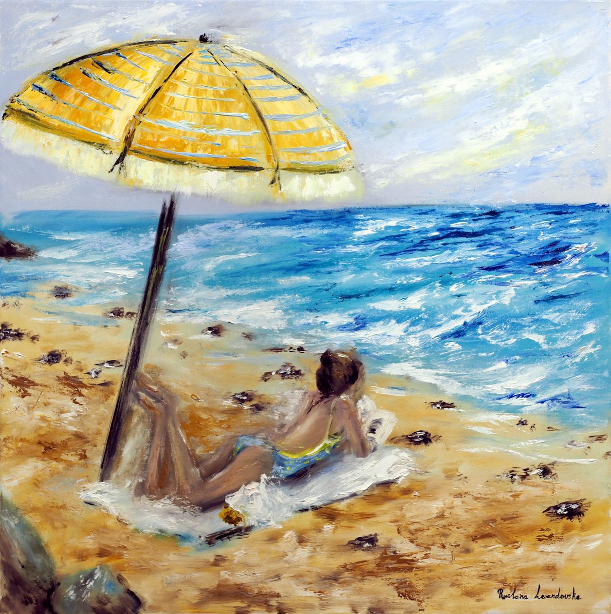 Strandtag, 2022 von Ruslana Levandovska
