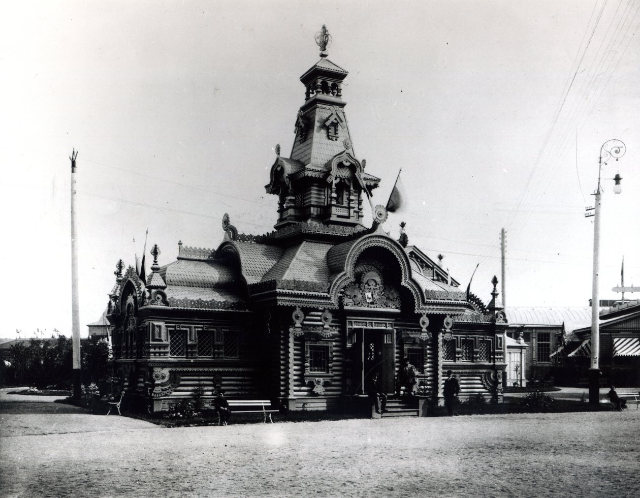 Pavillon auf der Allrussischen Ausstellung für Industrie und Kunst, Nischni Nowgorod, 1896 von Russian Photographer