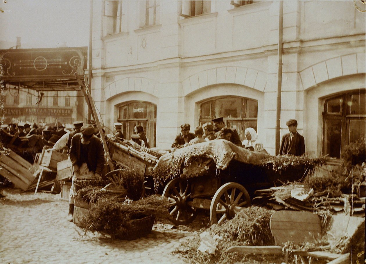 Der Sucharew-Markt in Moskau von Russian Photographer