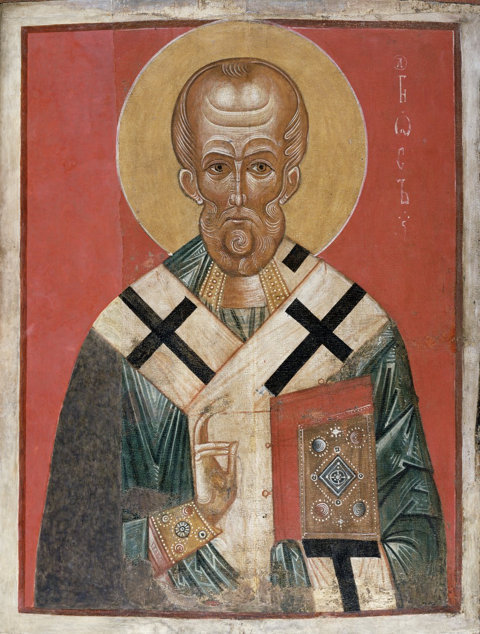 St. Nikolaus, Nowgoroder Schule, ca. 1300 von Russian School
