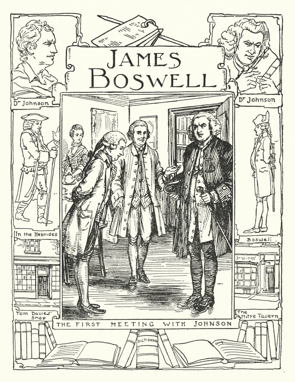 James Boswells erstes Treffen mit Dr. Johnson von Ruth Cobb