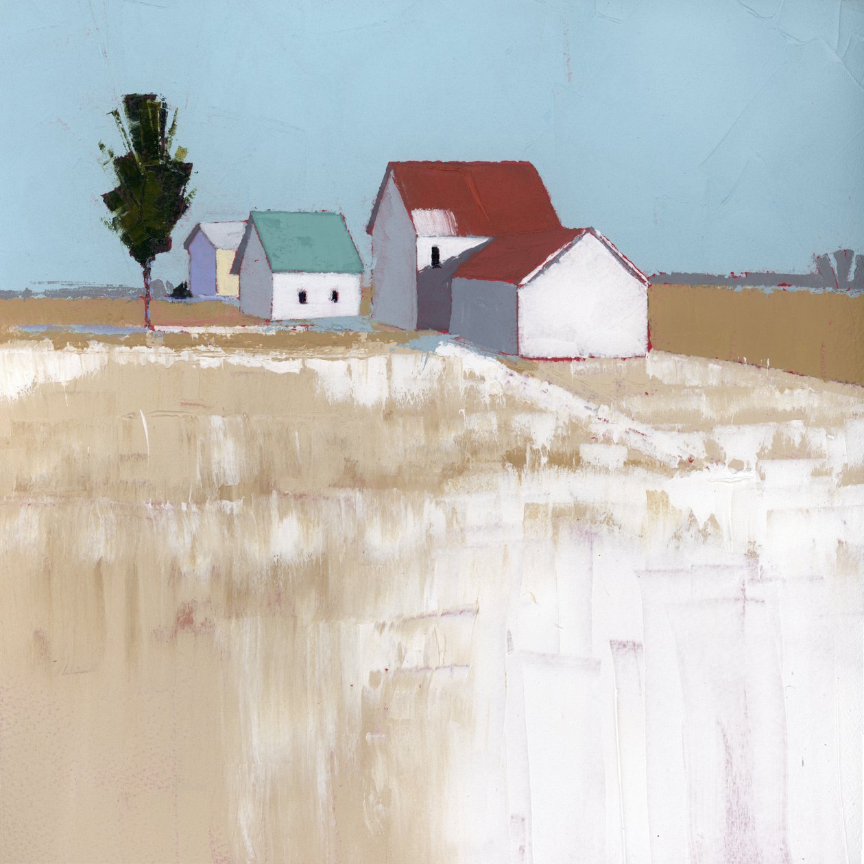 Schnee auf dem Dach von Ruth Lague