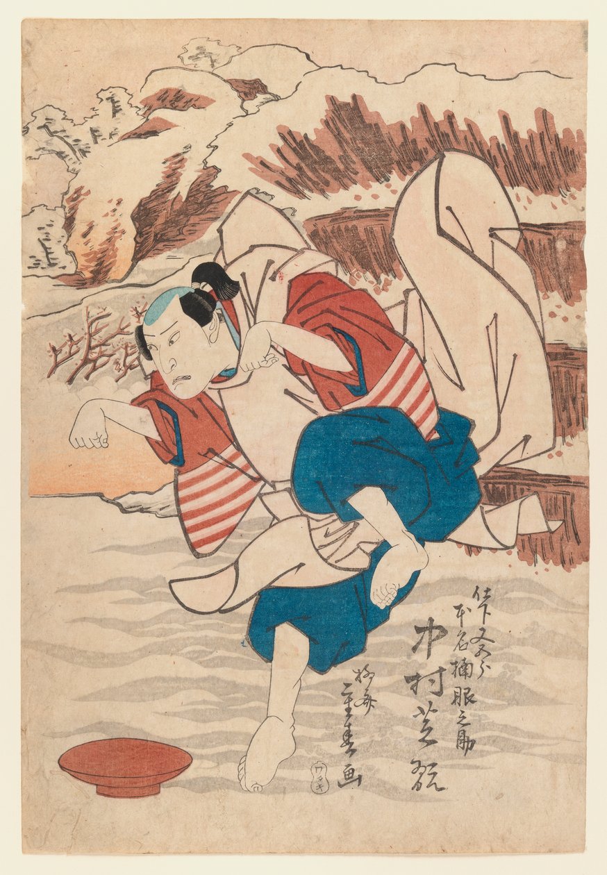 Der Schauspieler Nakamura Shikan in einer Kabuki-Rolle von Ryusai Shigeharu