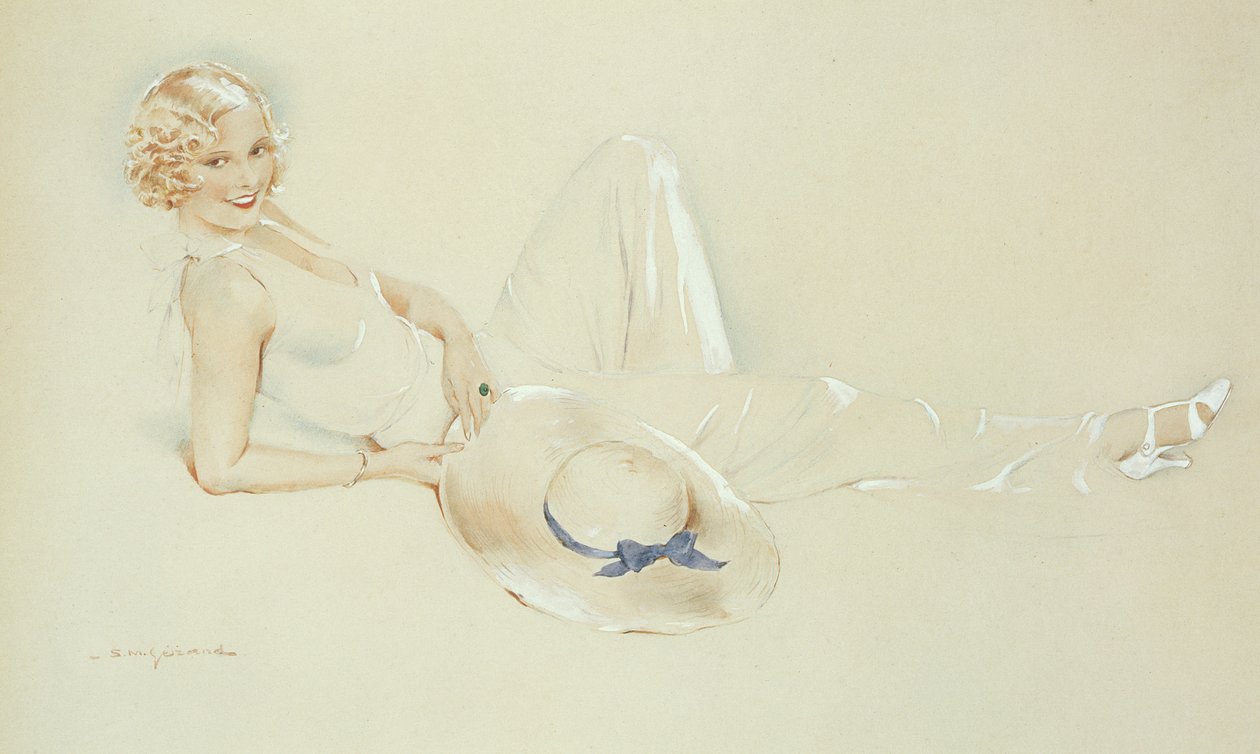 Mädchen mit Hut von S.M. Gerard