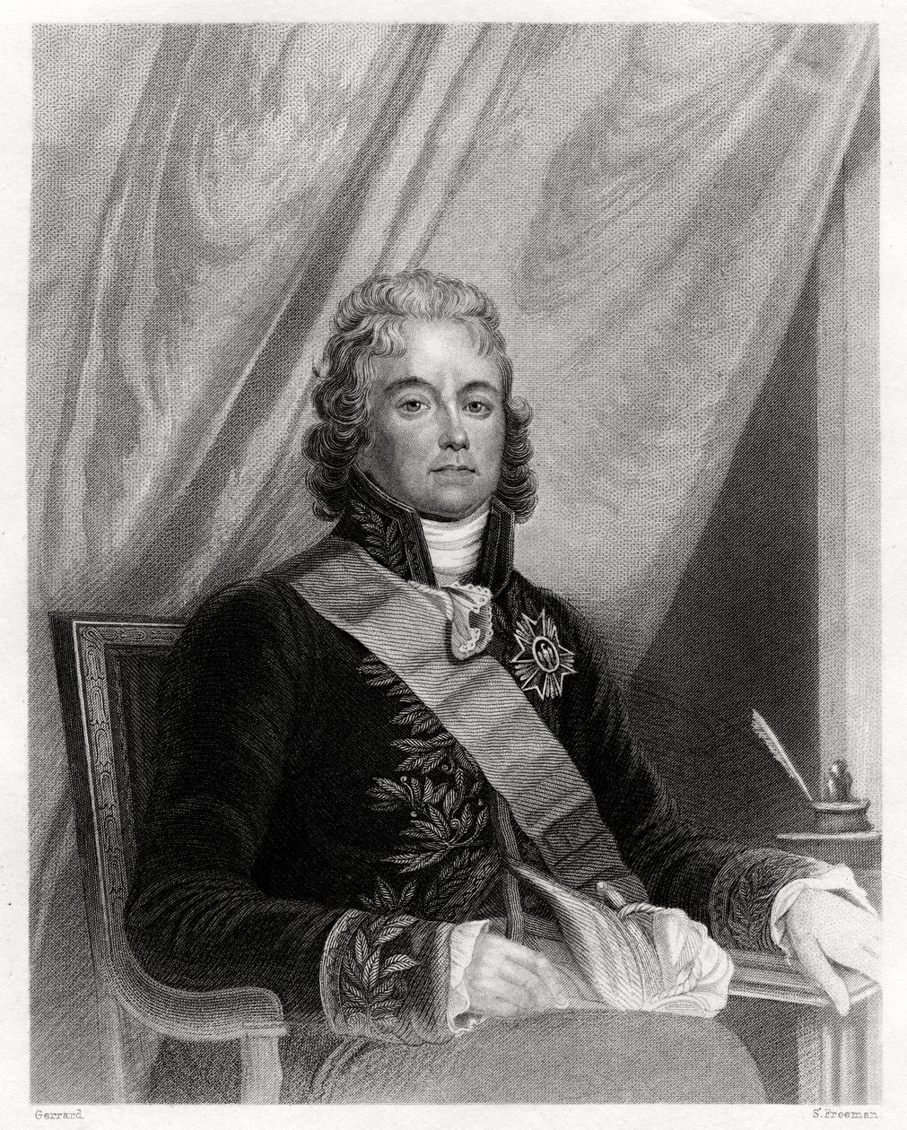 Charles Maurice de Talleyrand-Perigord, französischer Diplomat, 19. Jahrhundert von S. Freeman