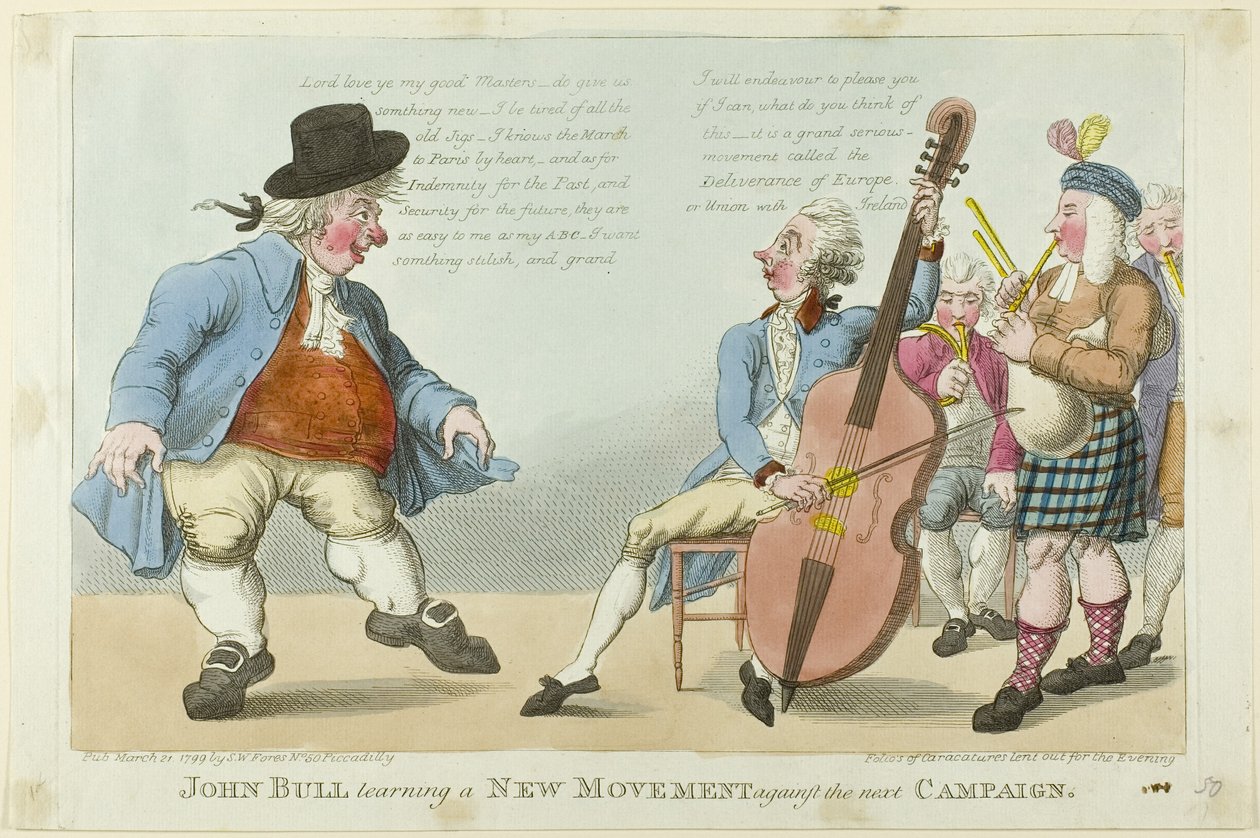 John Bull lernt eine neue Bewegung von S. W. Fores