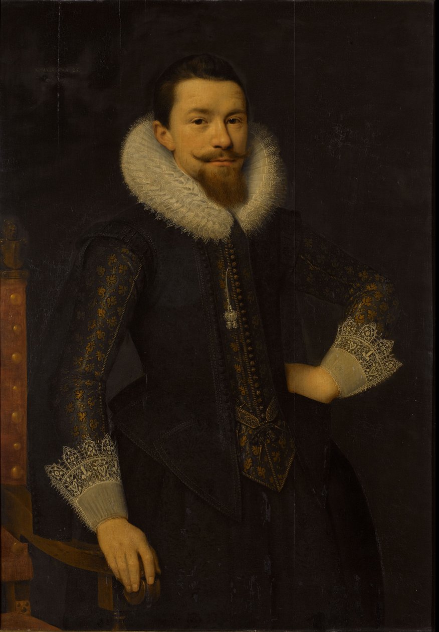 Porträt von Pieter Boudaen Courten von Salomon Mesdach