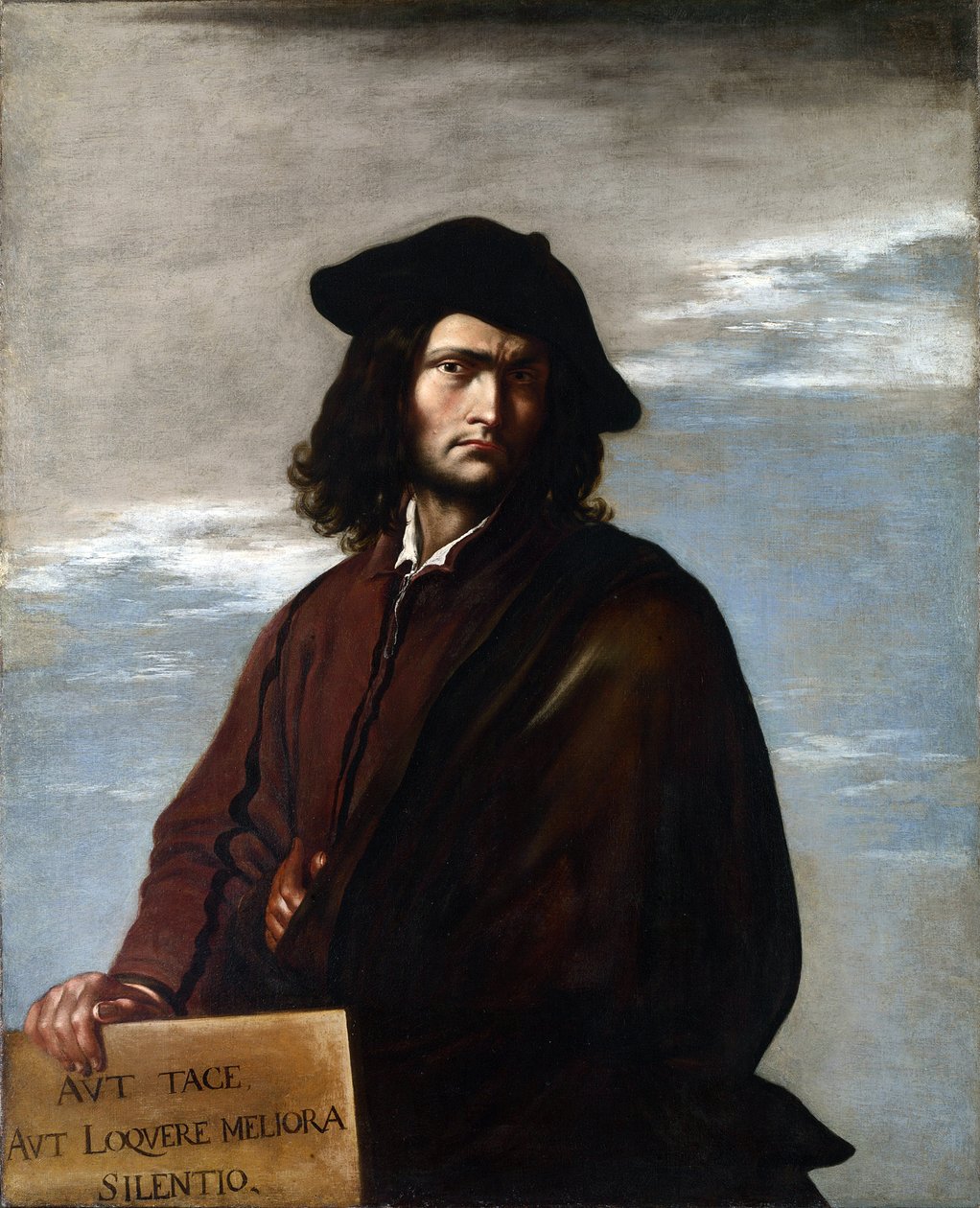 Selbstporträt, ca. 1645 von Salvator Rosa
