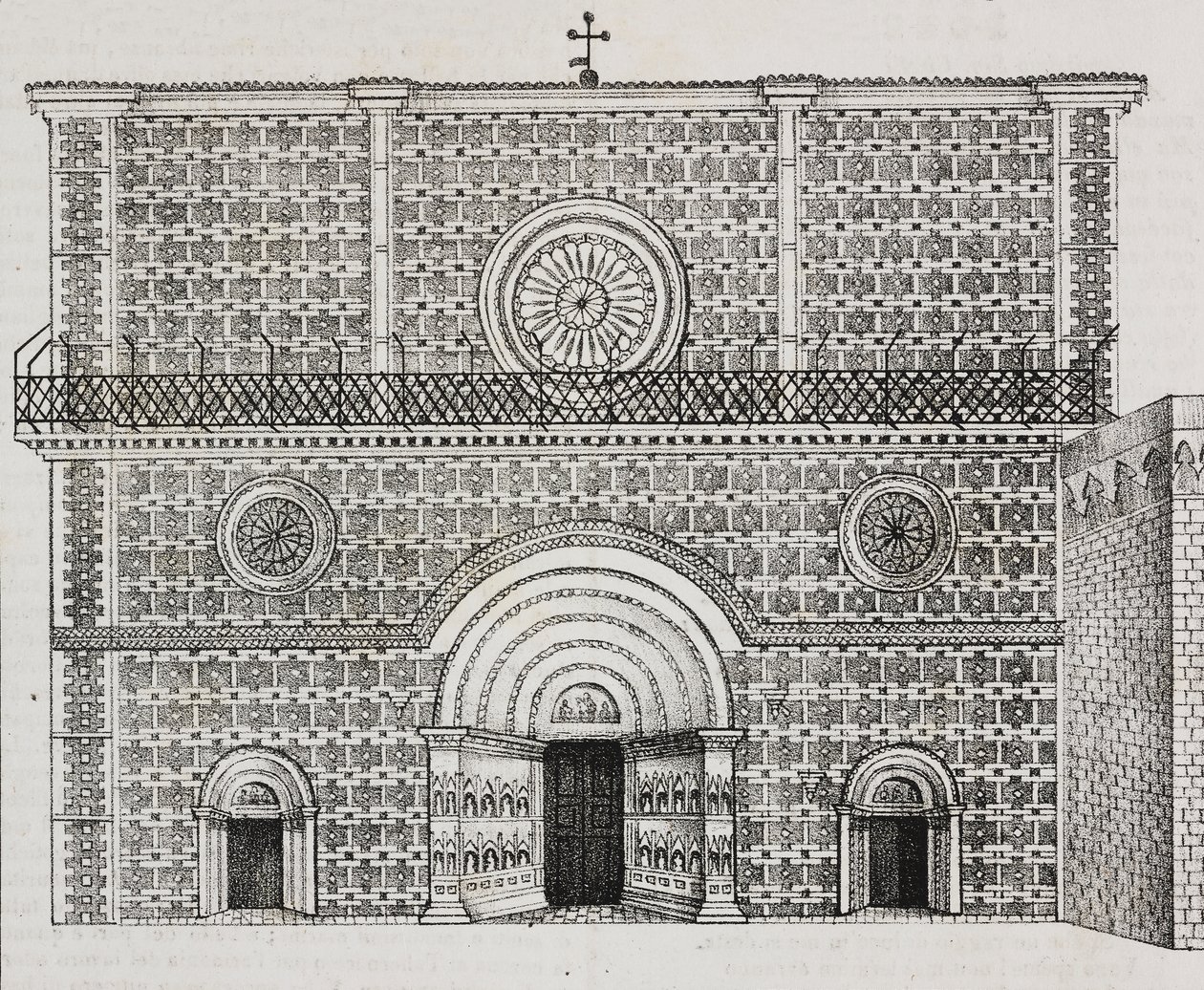 Fassade der Basilika Santa Maria di Collemaggio, L