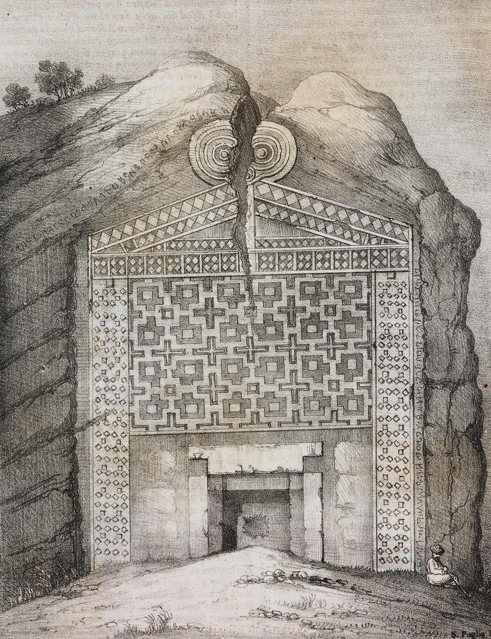 Grab des Midas, Midas Sehri, Türkei, Lithographie von Salvatore Puglia aus Poliorama Pittoresco, Nr. 41, 18. Mai von Salvatore Puglia