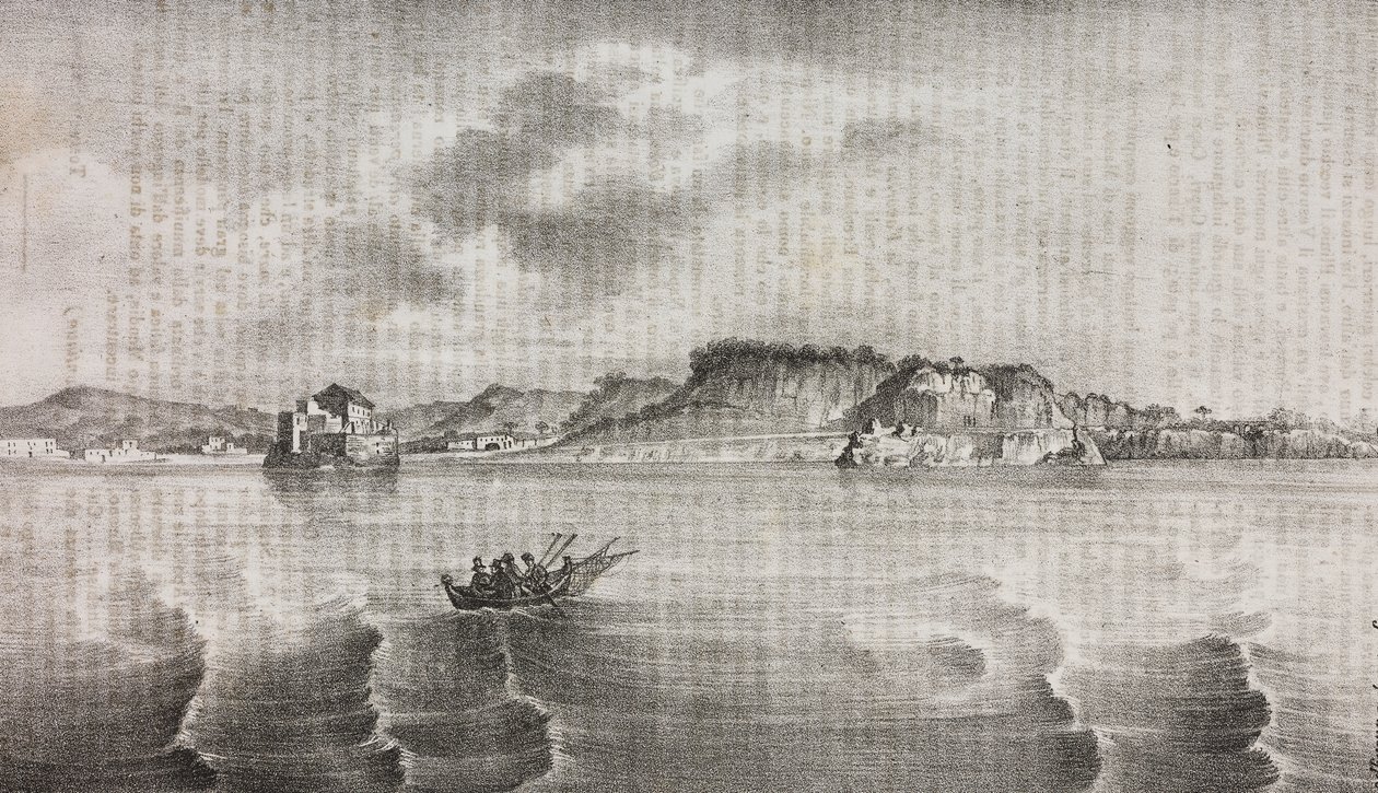 Ansicht von Posillipo von der Coroglio-Straße, Kampanien, Italien von Salvatore Puglia