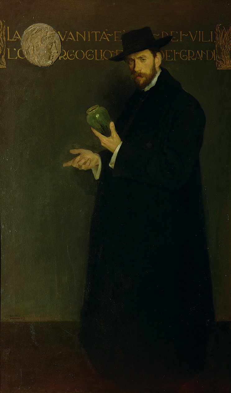 Porträt von Galileo Chini (1873-1956) von Salvino Tofanari