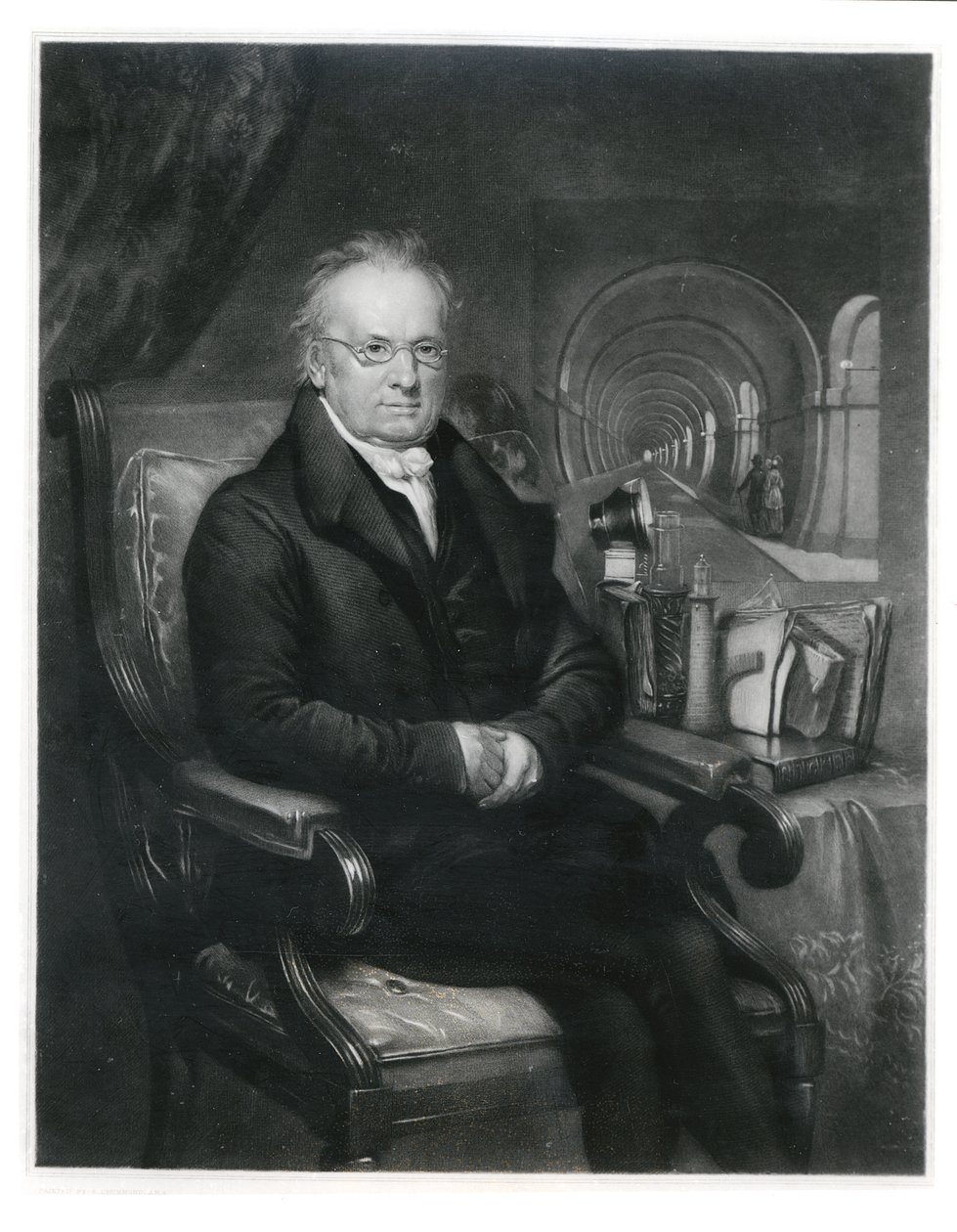 Sir Mark Isambard Brunel, ca. 1835 von Samuel Drummond