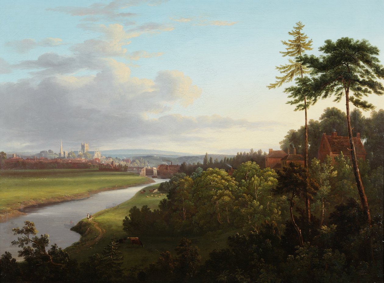 Ansicht von Worcester von Henwick aus von Samuel Smith
