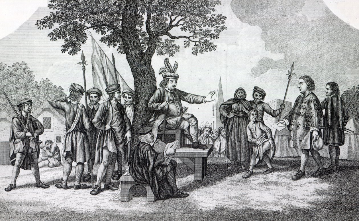 Robert Kett sitzt unter dem 