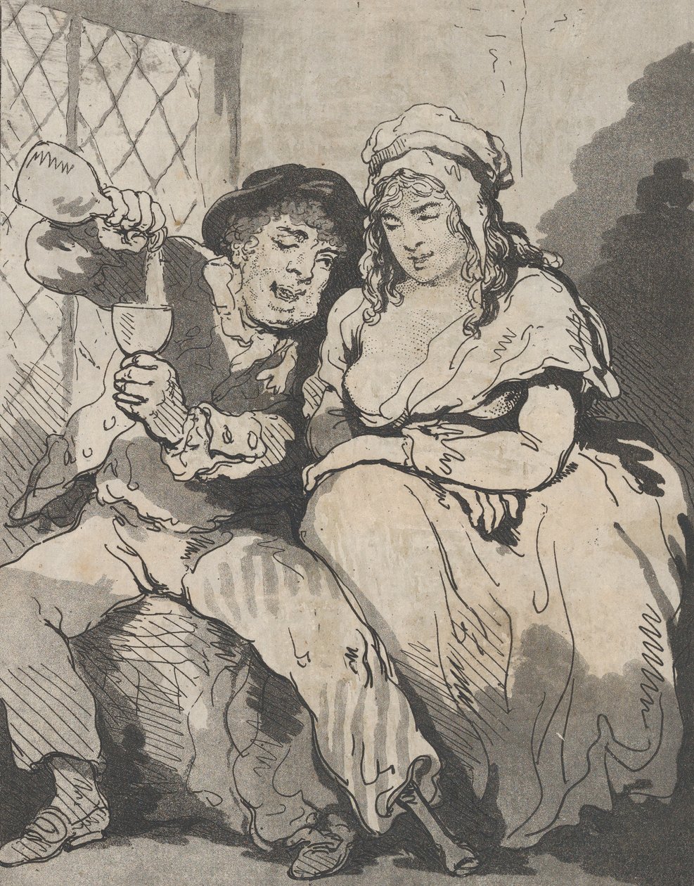 Werbung in niedrigen Kreisen, 15. Dezember 1785 von Samuel Alken