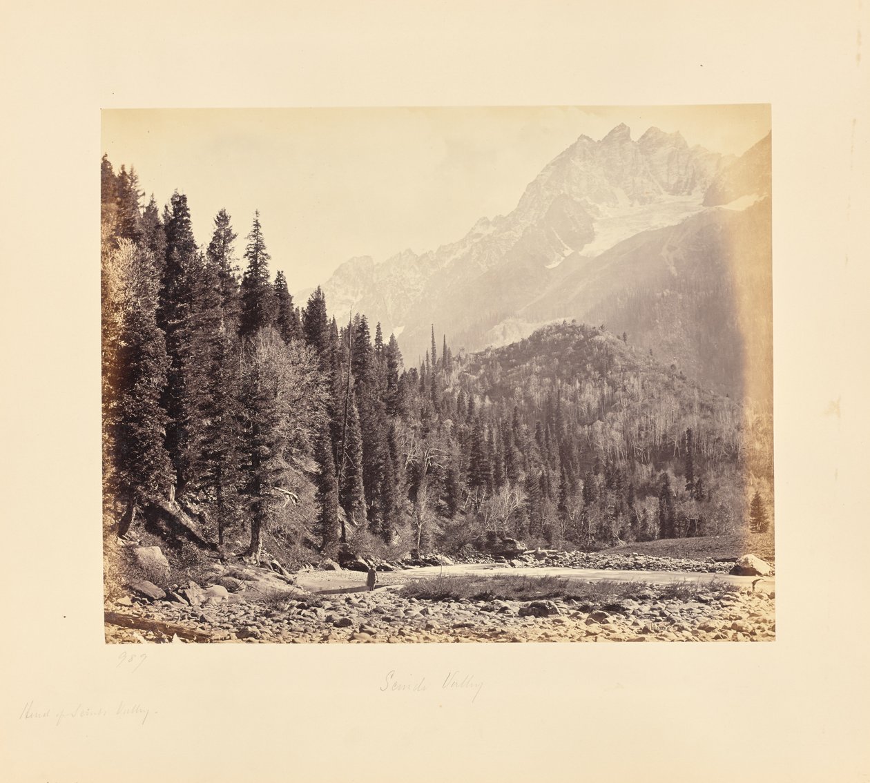Blick in das Sindh-Tal von Samuel Bourne