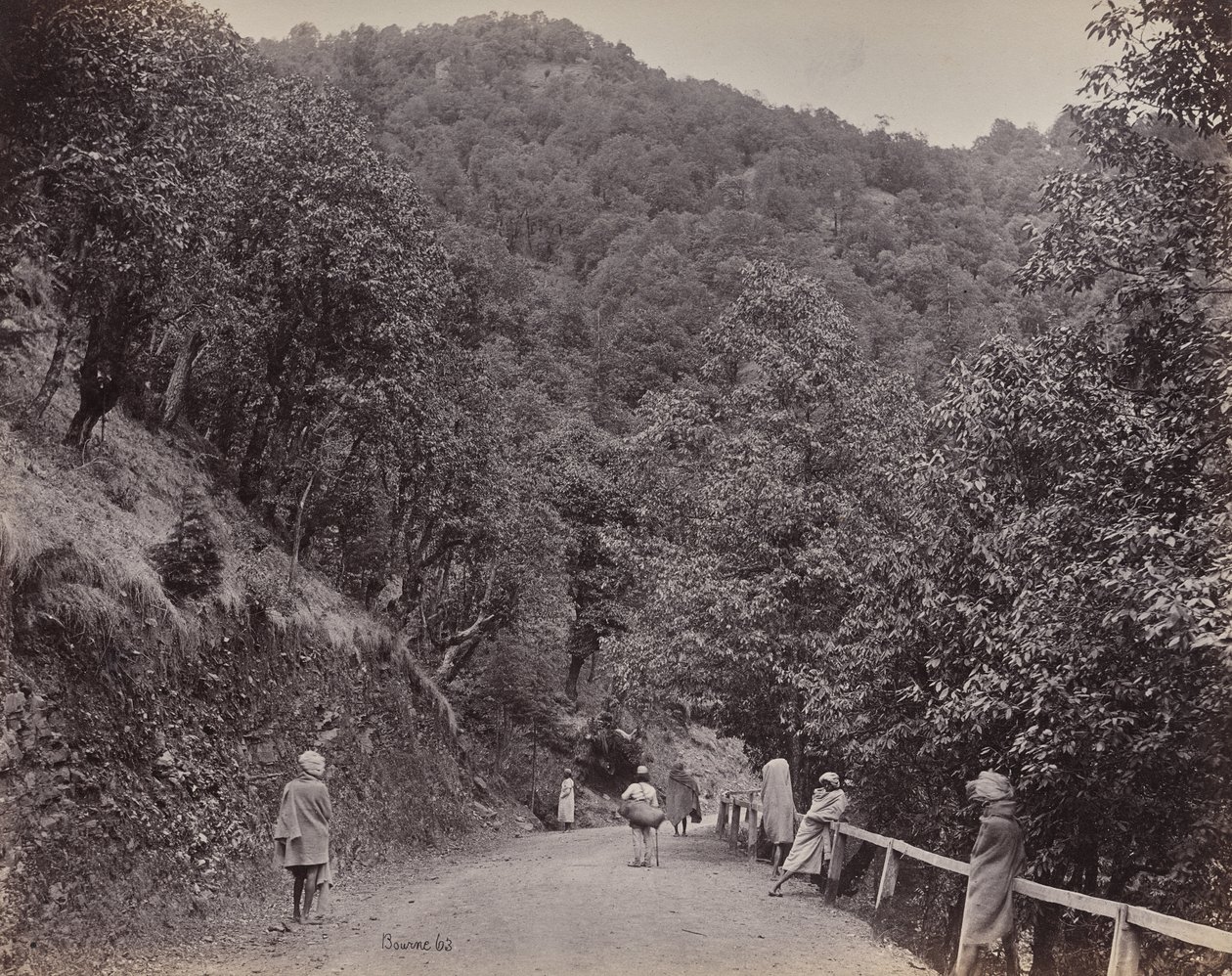 Shimla. The Mall oder Hauptstraße von Samuel Bourne
