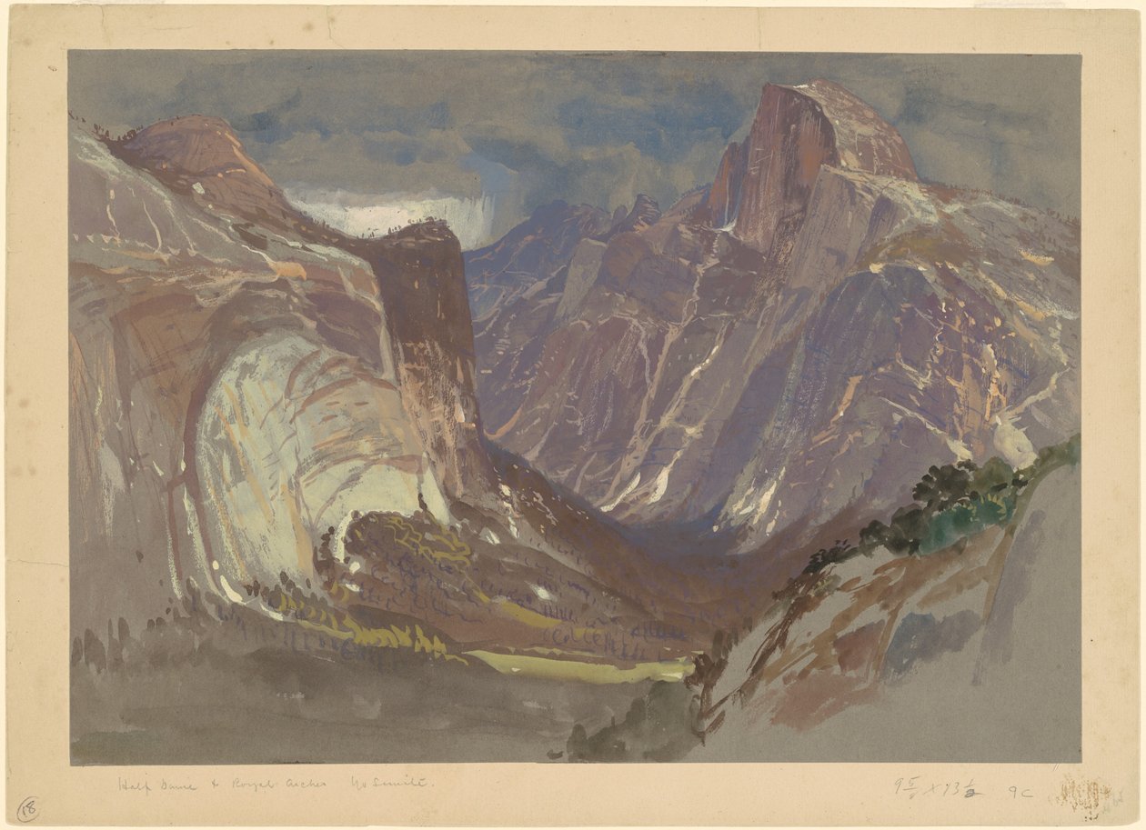 Half Dome und Royal Arches, Yosemite, vom Glacier Point von Samuel Colman