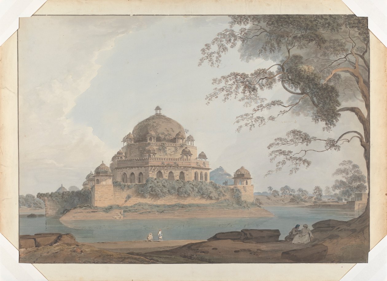 Ansicht des Grabmals von Shershah in Sasaram in Bihar von Samuel Davis