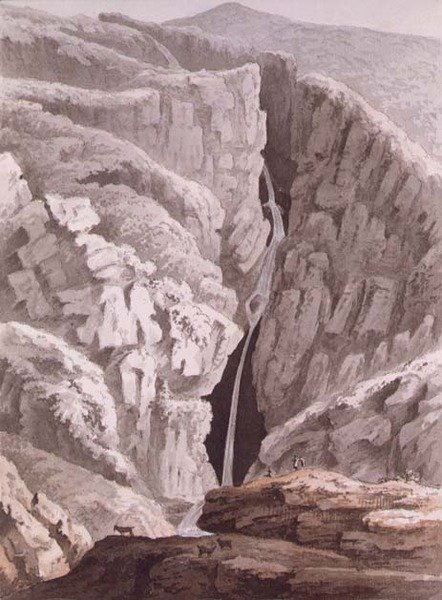 Eine bemerkenswerte Schlucht von Samuel Hieronymous Grimm
