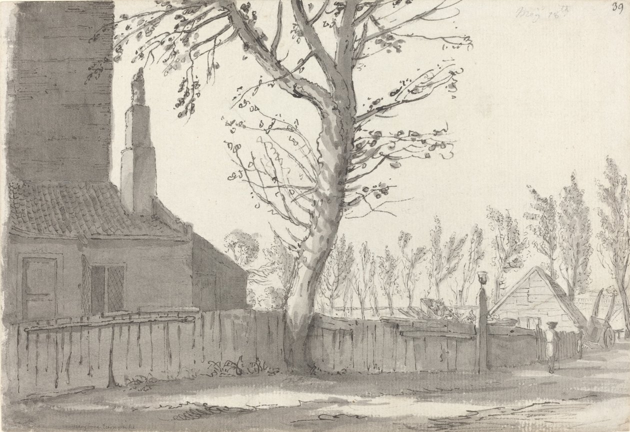 High Street am Herrenhaus, Marylebone von Samuel Hieronymus Grimm