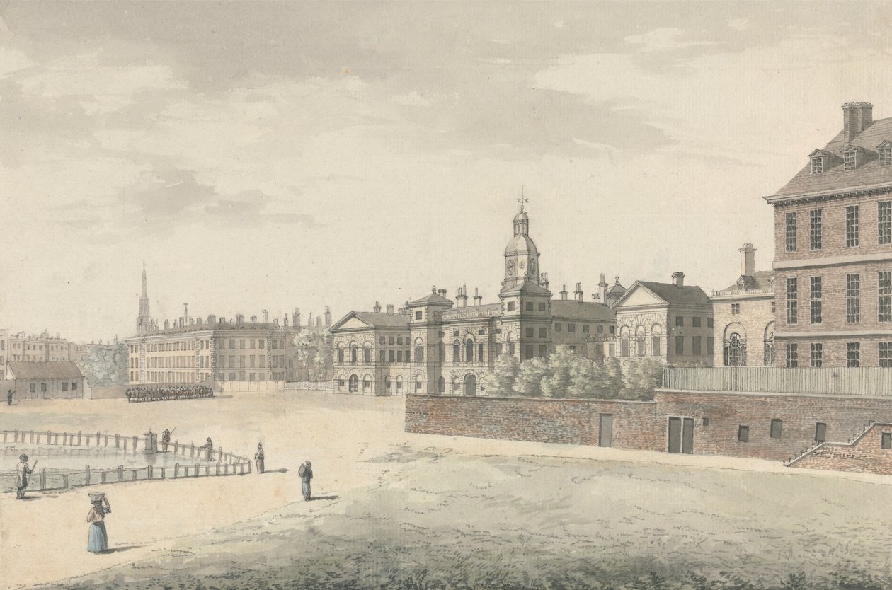 Die Parade der Horse Guards, Whitehall von Samuel Hieronymus Grimm