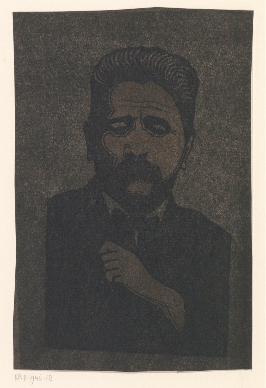 Selbstporträt (mit Schatten) von Samuel Jessurun de Mesquita (signed by artist)