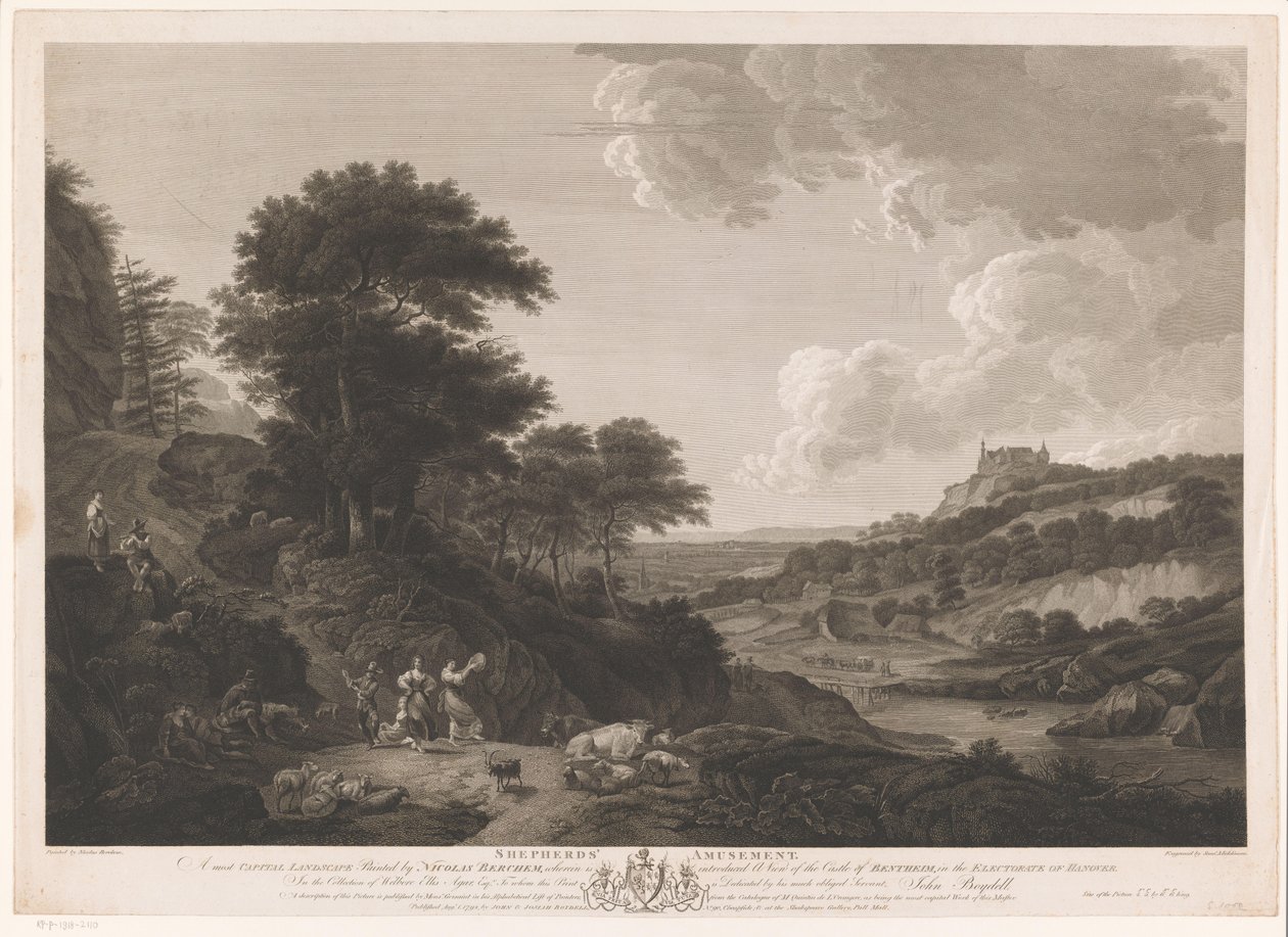 Landschaft mit tanzenden Hirten von Samuel Middiman