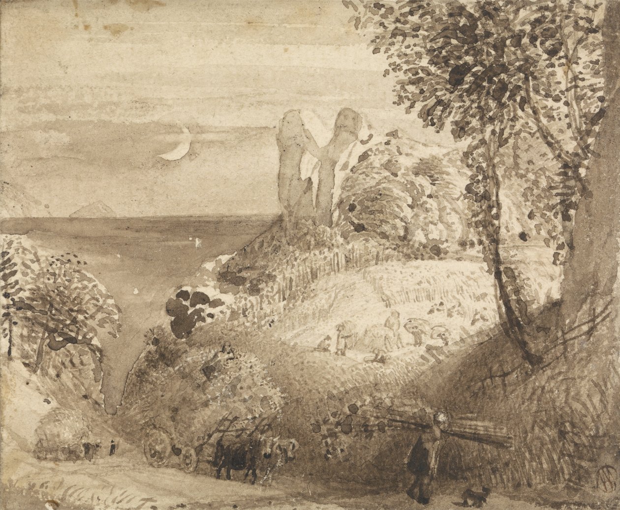 Eine pastorale Szene von Samuel Palmer