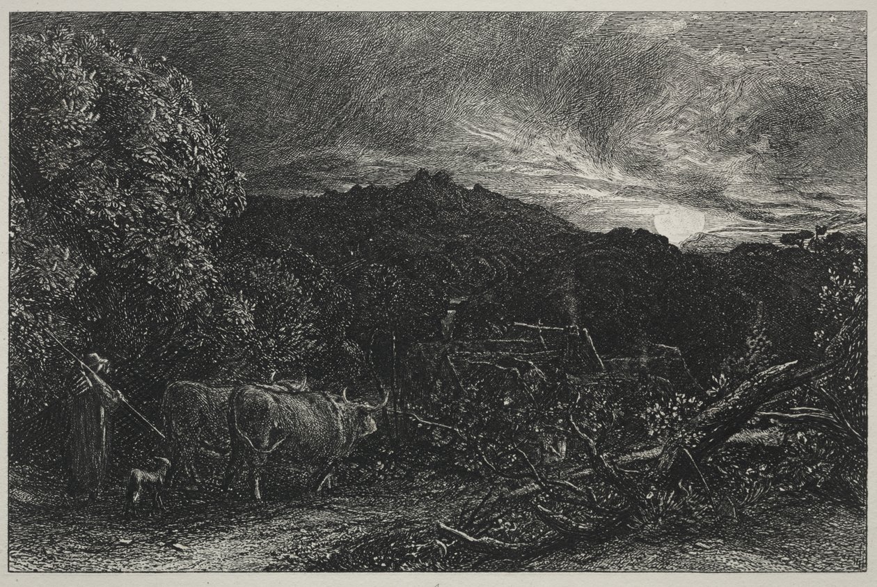 Der müde Pflüger von Samuel Palmer