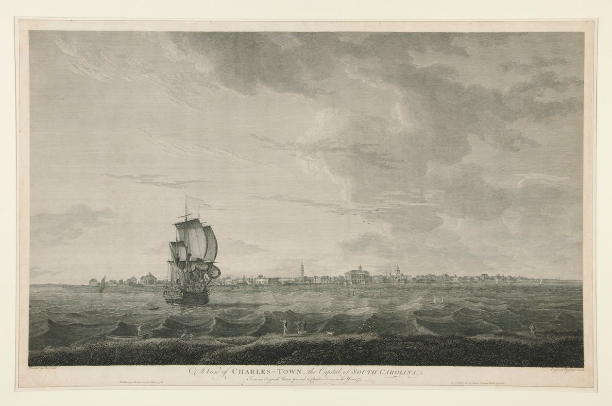 Ansicht von Charles-town, der Hauptstadt von South Carolina von Samuel Smith