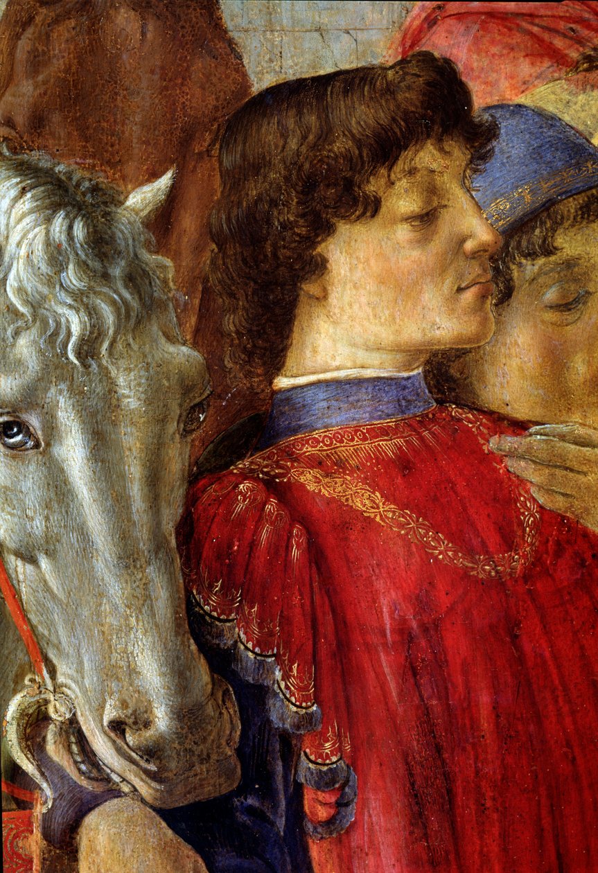 Die Anbetung der Könige, Detail von Lorenzo de