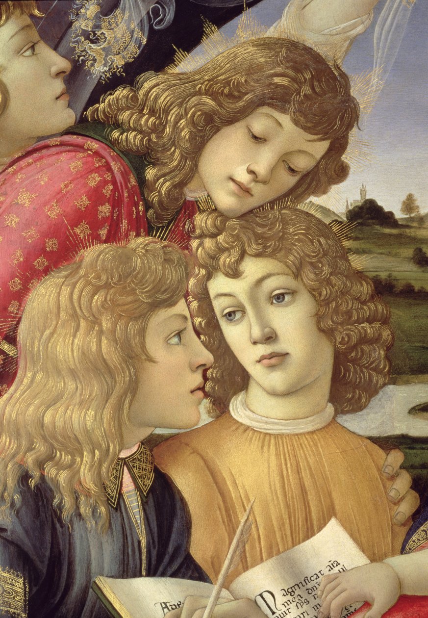 Die Madonna des Magnificat (Detail) von Sandro Botticelli