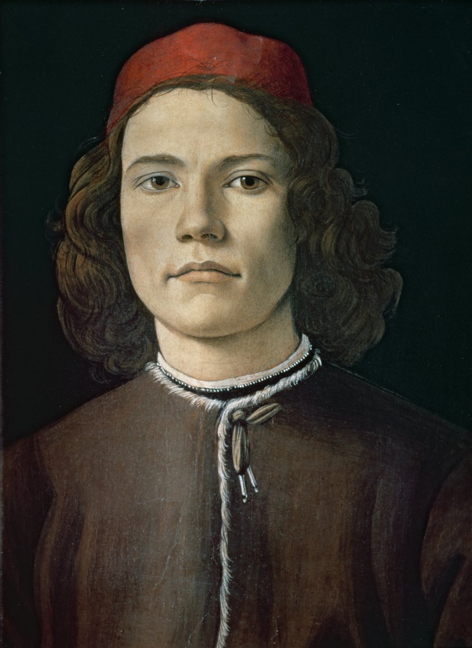 Porträt eines jungen Mannes, um 1480-85 von Sandro Botticelli